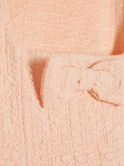 River Island Pink Girls Textured Waistcoat Set - Image 5 of 5