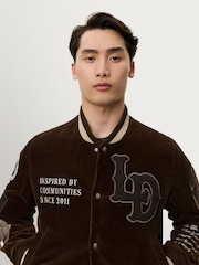 Les Deux Brown Corduroy Varsity Jacket - Image 2 of 7