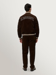 Les Deux Brown Corduroy Varsity Jacket - Image 4 of 7