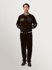 Les Deux Brown Corduroy Varsity Jacket - Image 5 of 7