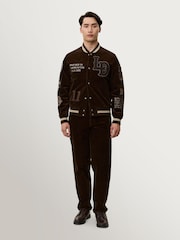 Les Deux Brown Corduroy Varsity Jacket - Image 6 of 7