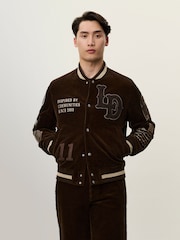 Les Deux Brown Corduroy Varsity Jacket - Image 7 of 7