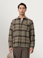 Les Deux Kaleb Check Wool Overshirt - صورة 1 من 7