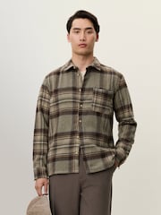 Les Deux Kaleb Check Wool Overshirt - صورة 4 من 7