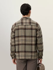 Les Deux Kaleb Check Wool Overshirt - صورة 5 من 7