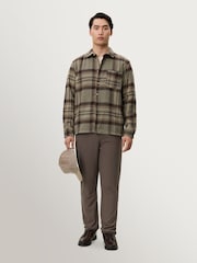 Les Deux Kaleb Check Wool Overshirt - صورة 6 من 7