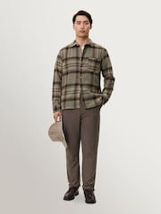 Les Deux Kaleb Check Wool Overshirt - صورة 7 من 7