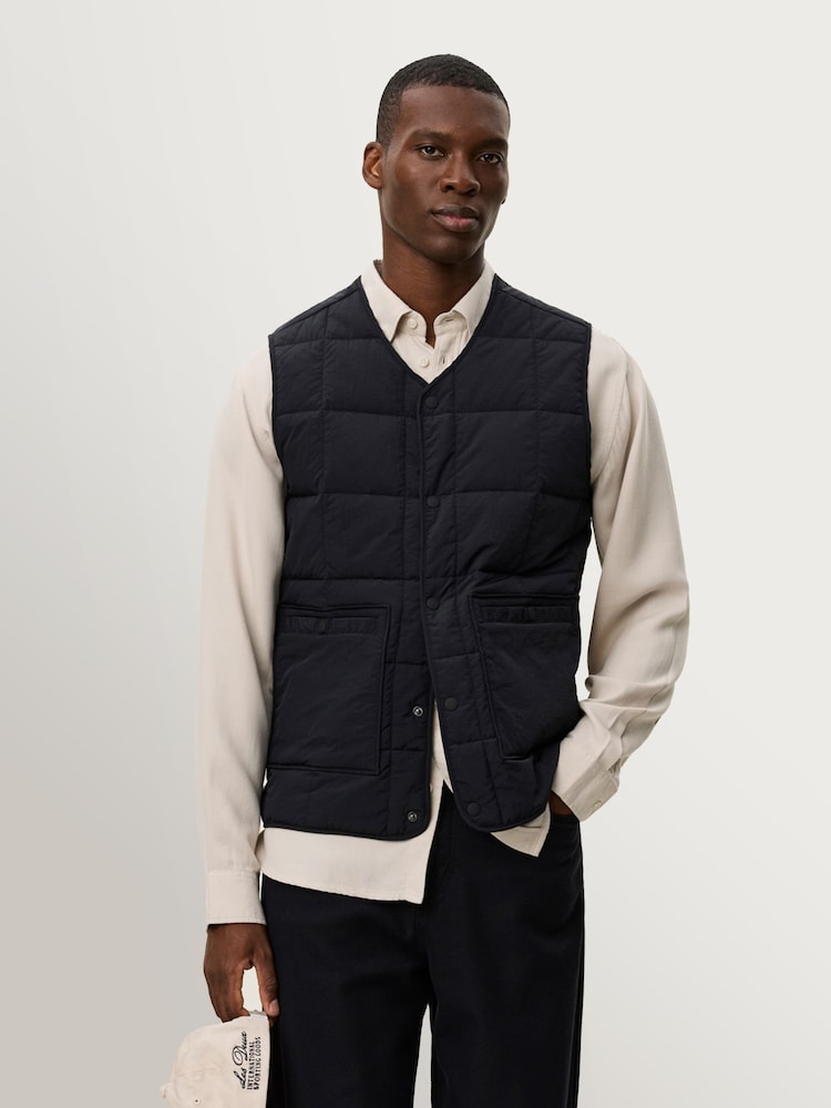Les Deux Black Matt Gilet - Image 7 of 7 Les Deux Black Matt Gilet - Image 7 of 7