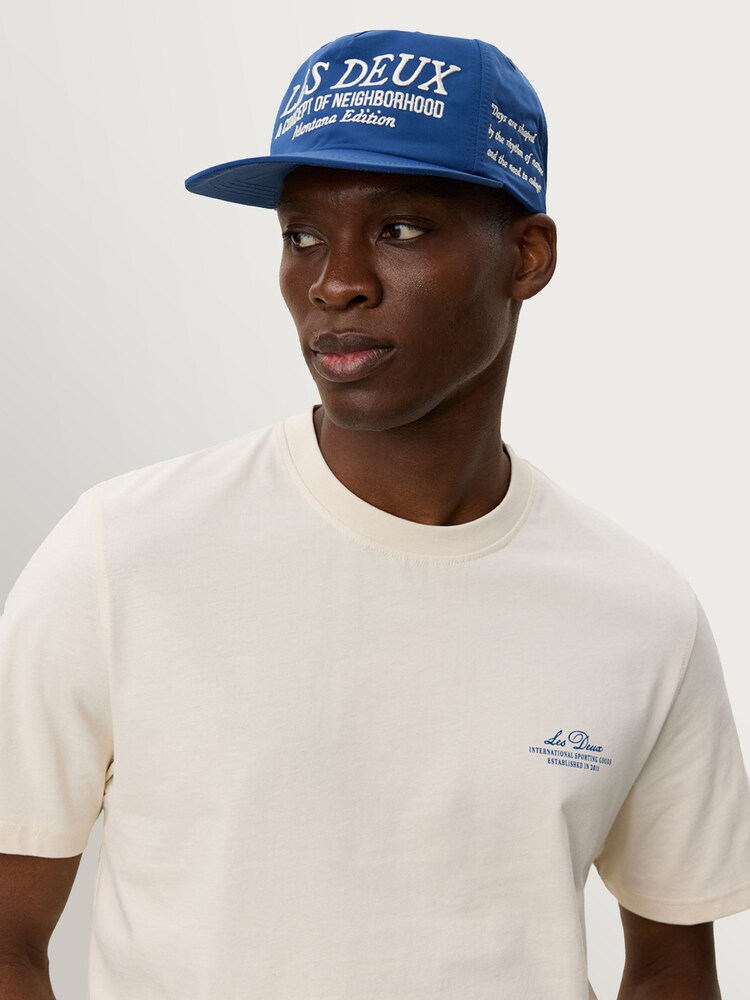 Les Deux Natural Ben Globe T-Shirt - Image 2 of 7 Les Deux Natural Ben Globe T-Shirt - Image 2 of 7