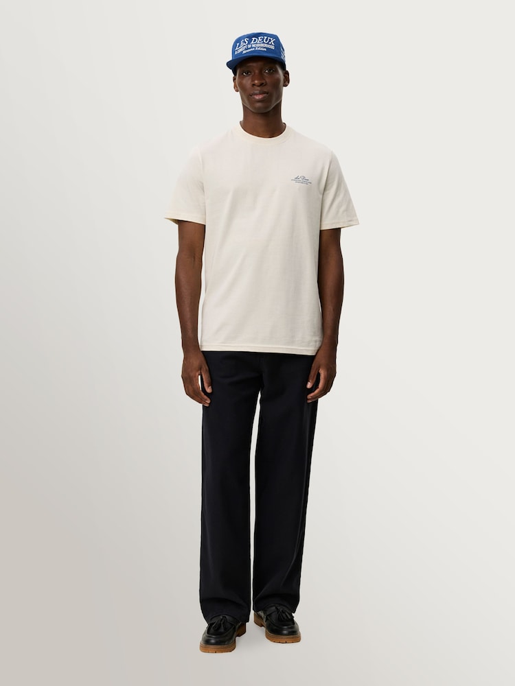 Les Deux Natural Ben Globe T-Shirt - Image 7 of 7 Les Deux Natural Ben Globe T-Shirt - Image 7 of 7