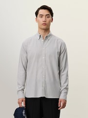 Les Deux Grey Desert Reg Stripe Shirt - Image 1 of 7