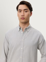 Les Deux Grey Desert Reg Stripe Shirt - Image 2 of 7