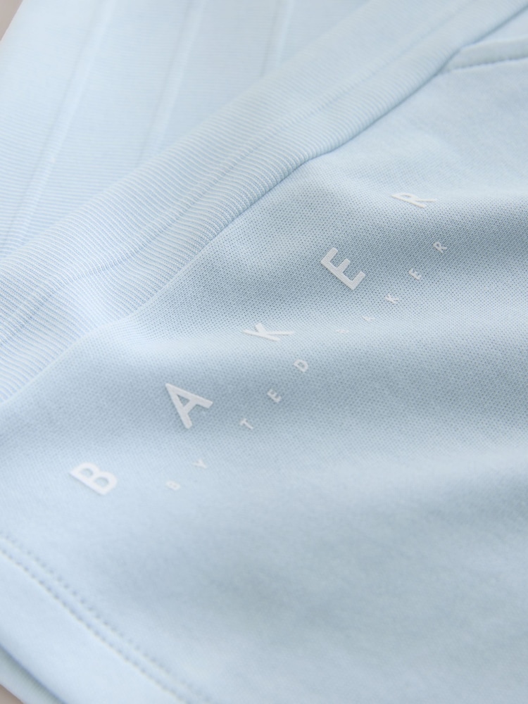 Baker by Ted Baker Textured Polo Shirt and Short Set - Image 4 of 4 Baker by Ted Baker Textured Polo Shirt and Short Set - Image 4 of 4