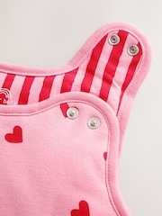 Pink/Red Hearts 2.5 Tog Sleevless Baby Sleepbag - Image 5 of 8