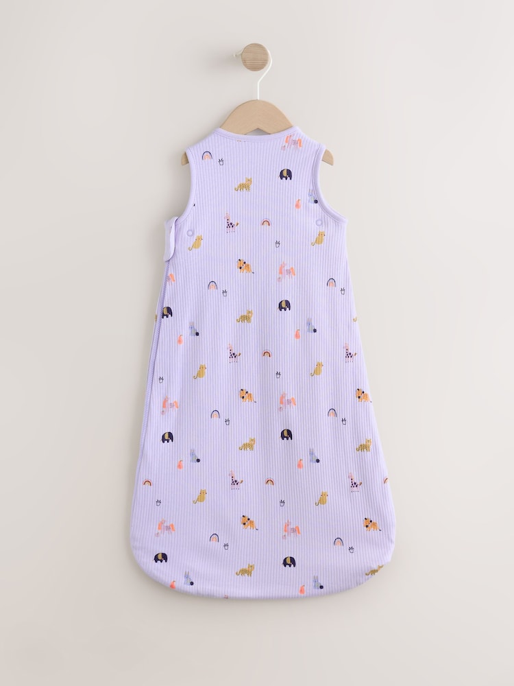 Lilac Mini Character 1 Tog Sleeveless Baby Sleep Bag - Image 2 of 6 Lilac Mini Character 1 Tog Sleeveless Baby Sleep Bag - Image 2 of 6