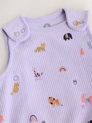 Lilac Mini Character 1 Tog Sleeveless Baby Sleep Bag - Image 4 of 6