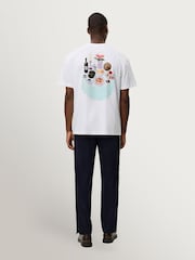 Les Deux White Cole Table T-Shirt - Image 4 of 5