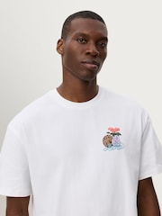 Les Deux White Cole Table T-Shirt - Image 5 of 5