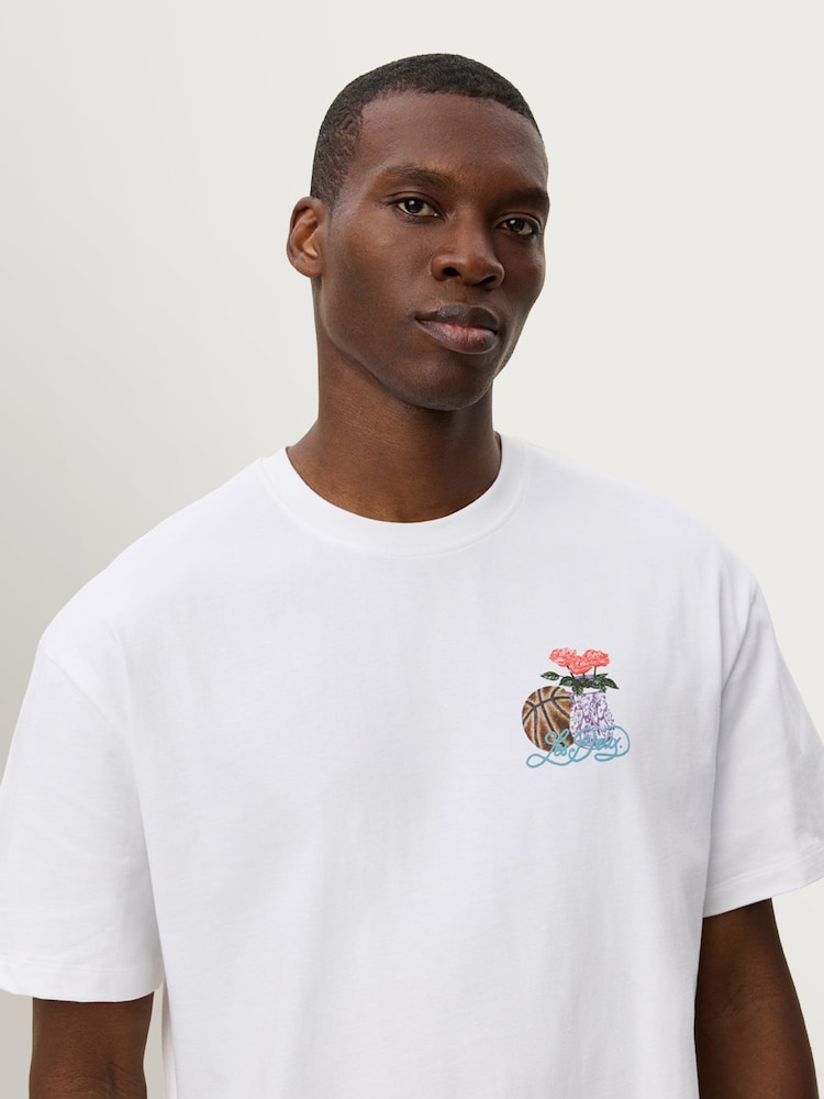 Les Deux White Cole Table T-Shirt - Image 5 of 5 Les Deux White Cole Table T-Shirt - Image 5 of 5