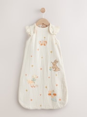 Neutral Bunny Duck Scene 1 Tog Sleeveless Baby Sleepbag - Image 1 of 7