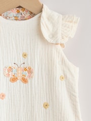 Neutral Bunny Duck Scene 1 Tog Sleeveless Baby Sleepbag - Image 3 of 7