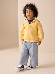 Buttermilk Yellow Zip Thru Hoodie (3mths-7yrs) - Image 2 of 3