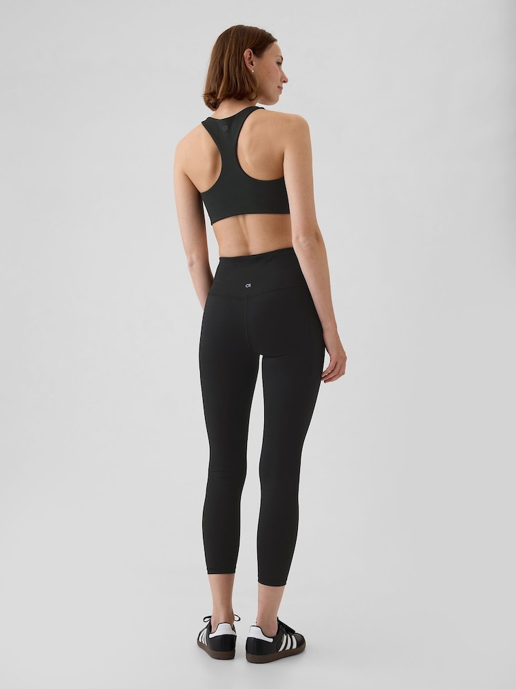 Gap Black Power Medium Impact Racerback Sports Bra - Image 2 of 5