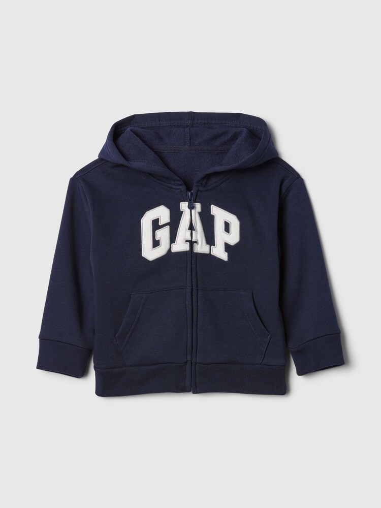 Gap Navy Blue Vintage Logo Full Zip Hoodie (6mths-5yrs) (6mths-5yrs) - Image 1 of 3