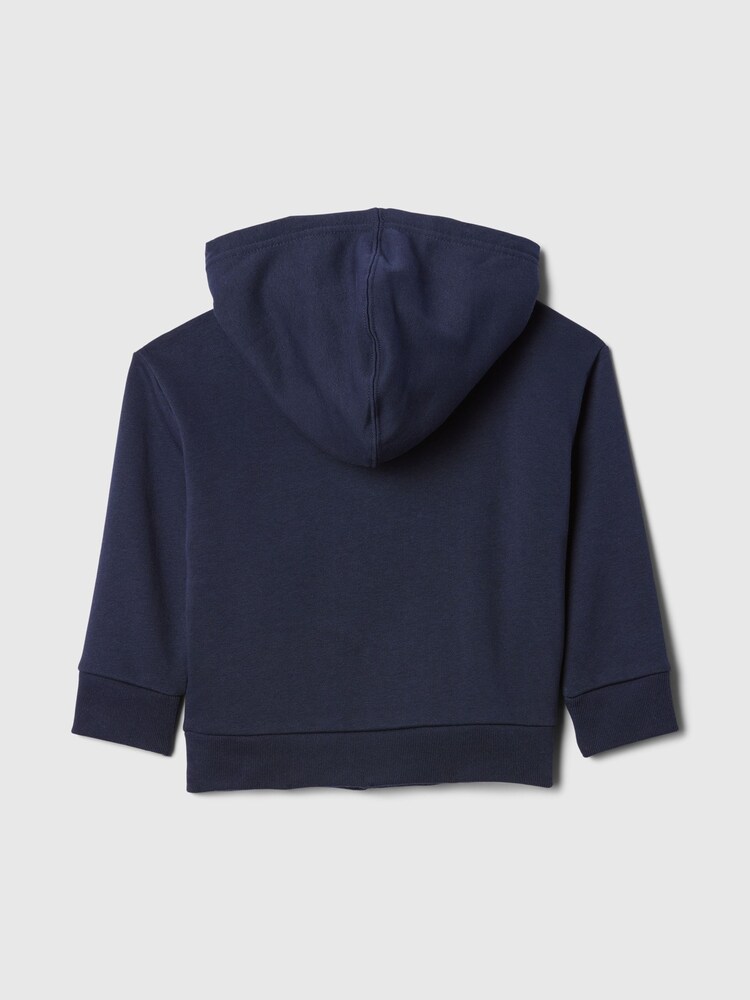 Gap Navy Blue Vintage Logo Full Zip Hoodie (6mths-5yrs) (6mths-5yrs) - Image 2 of 3