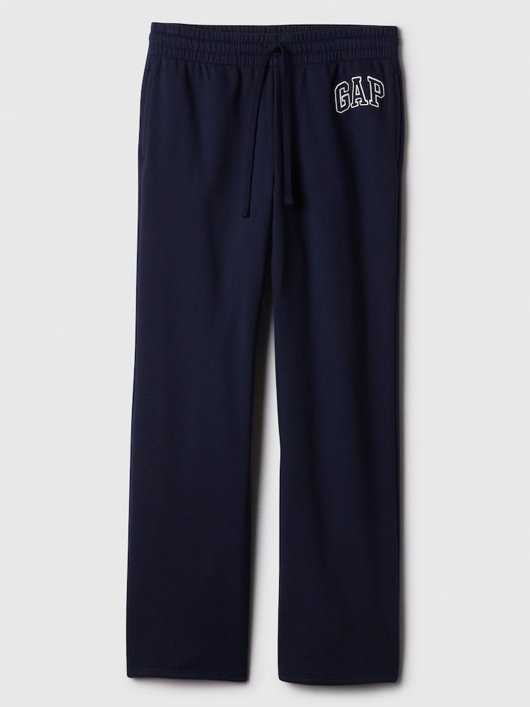 Gap Navy Blue Logo Fleece Joggers - Image 4 of 4