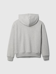 Gris - Sweat à capuche Gap zippé à logo décontracté (4-13ans) - Image 5 de 6