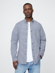Gap Blue Cotton Poplin Classic Shirt - Image 1 of 8