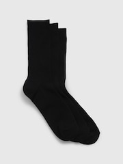 Gap Black Crew Socks 3-Pack - Image 1 of 1