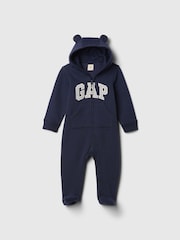 Gap Navy Blue Logo Pramsuit 1 Piece (Newborn-12mths) (0-12mths) - Image 1 of 3