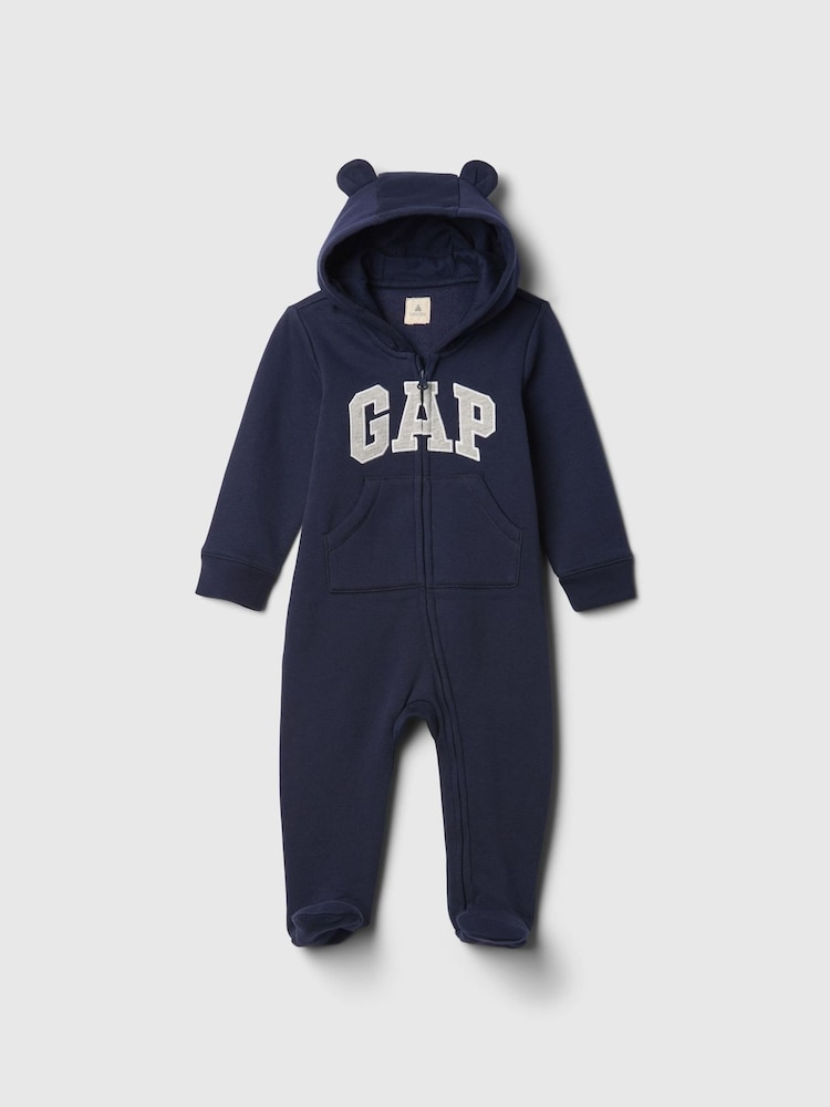Gap Navy Blue Logo Pramsuit 1 Piece (Newborn-12mths) (0-12mths) - Image 1 of 3