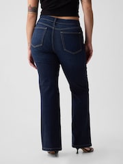 Gap Dark Wash Blue High Waisted 70s Flare Jeans - Image 5 of 5