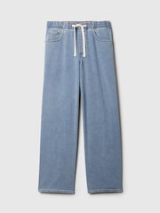 Gap Light Wash Blue Mid Rise Knit Easy Baggy Jeans - Image 8 of 8