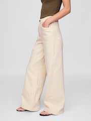 Gap Black High Waisted Stride Wide-Leg Jeans - Image 4 of 8