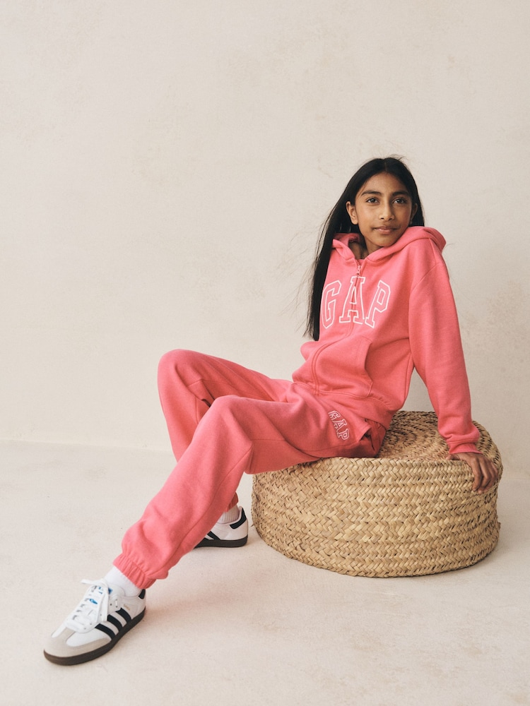 Gap Pink Logo Heritage Joggers (4-13yrs) - Image 2 of 4