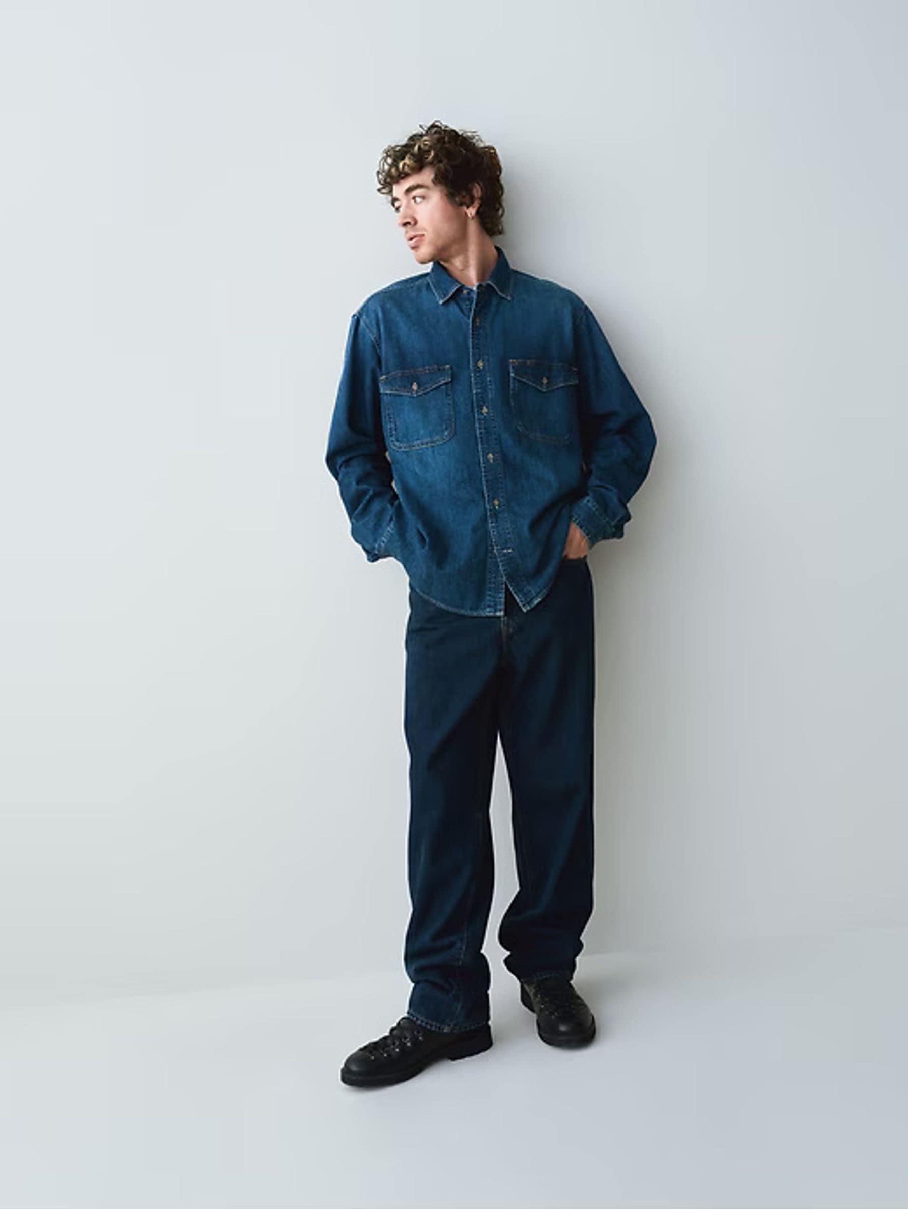 Buy Gap Dark Indigo Blue Baggy Jeans from the Next UK online shop