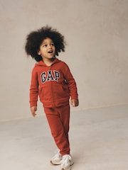 Gap Red Zip Up Relaxed Logo Zip Hoodie (6mths-5yrs) - Image 4 of 8