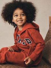 Gap Red Zip Up Relaxed Logo Zip Hoodie (6mths-5yrs) - Image 5 of 8