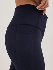Gap Navy Blue Sky High Waisted Power Flare Leggings - Image 5 of 8