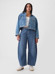 Gap Blue High Waisted Horseshoe Jeans - Image 1 of 7