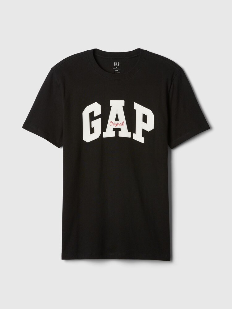 Gap Black Everyday Soft Logo T-Shirt - Image 5 of 5
