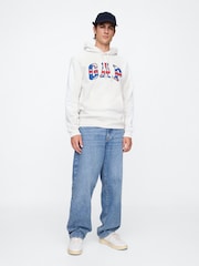 Gap White Logo Hoodie - Image 3 of 5