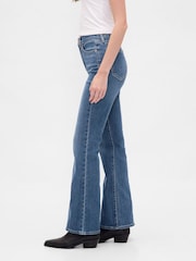 Gap Blue High Waisted 70s Flare Jeans - Image 3 of 6