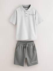 Baker by Ted Baker Oversized Polo Shirt and Shorts Set - Image 8 of 14