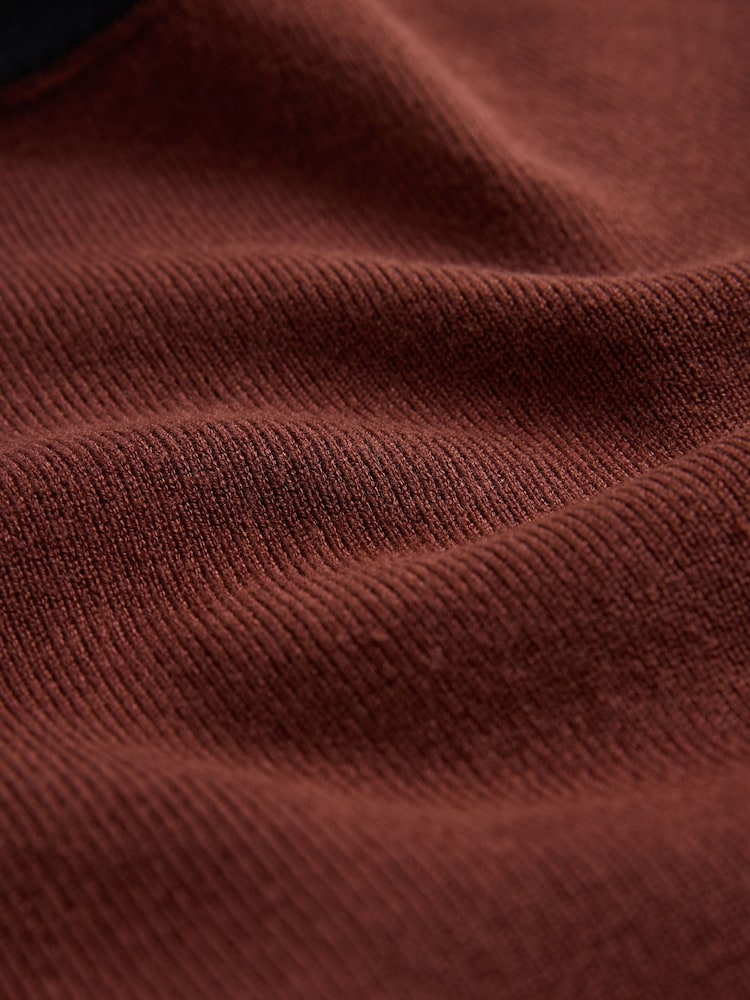 The Set Tipped Cream/Black/Rust Brown 3 Pack Contrast Knit Vests - Image 7 of 7 The Set Tipped Cream/Black/Rust Brown 3 Pack Contrast Knit Vests - Image 7 of 7