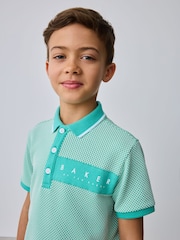 أخضر - طقم من قميص بولو مزركش وشورت من Baker By Ted Baker - صورة 4 من 15